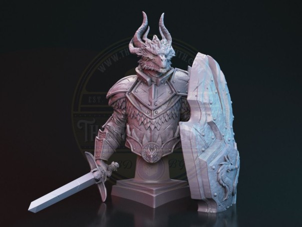 Altair, Dragonborn Paladin Bust