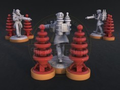 Miniatura de Tesla con bobinas 2