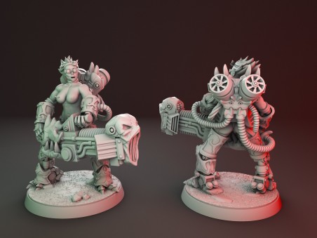 Girls with big guns miniatures (Pack of 2 minis)