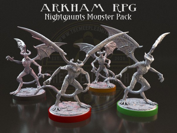 Arkham RPG compatible monster pack: 4x Nightgaunts