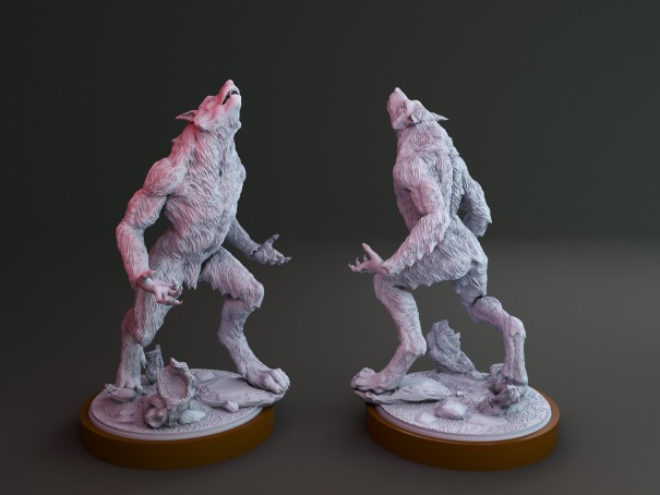 Howling Werewolf miniature