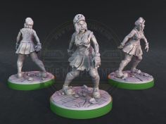 copy of Kron the Human Warrior miniature for RPG, Tabletop, boardgames, paint and display...