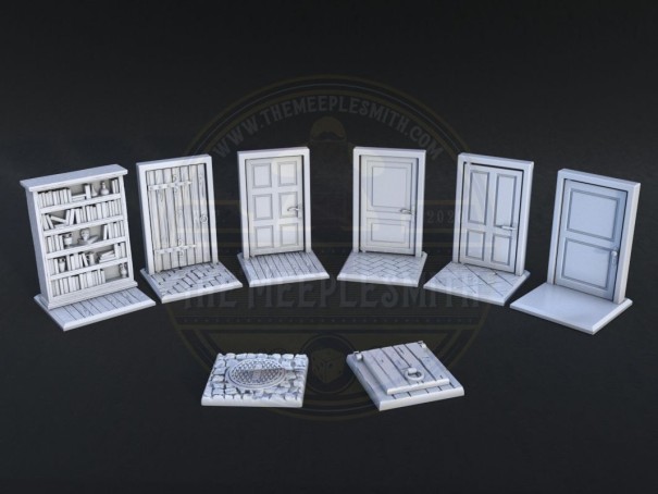 Hinged Doors for Board Game Terrain