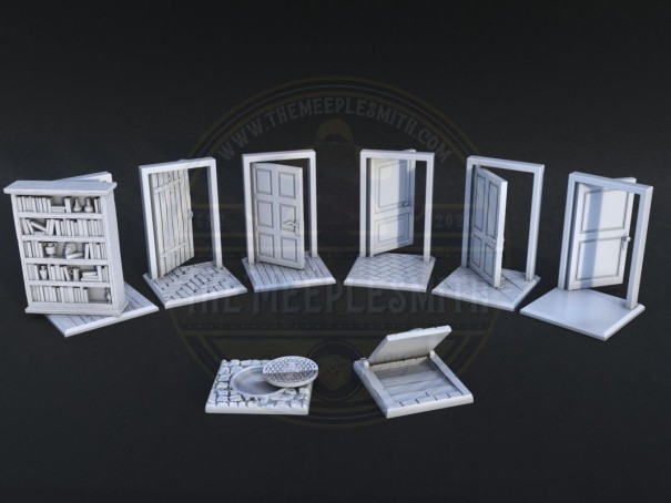 Puertas Plegables para Terreno de Juegos de Mesa
