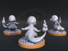 Cindrax – Young Fire Creature Miniature 2