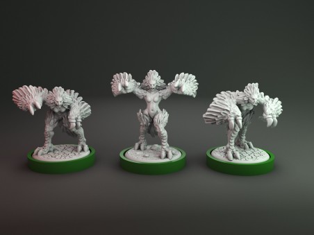 Unmatched Aliadass Harpías para Medusa (pack de 3 unidades)