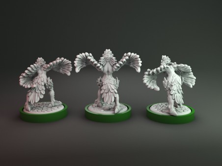 Unmatched Aliadass Harpías para Medusa (pack de 3 unidades)