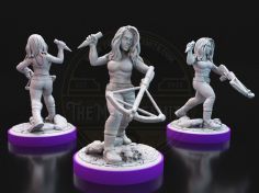 copy of Tranka VS Mason fighting miniatures for tabletop, boardgames, dioramas, paint and display...