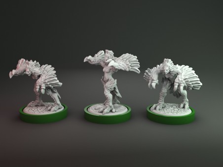 Unmatched Aliadass Harpías para Medusa (pack de 3 unidades)