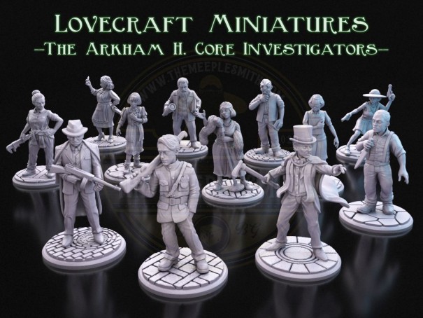 Arkham miniatures  - Core- (Pack of 12 minis)