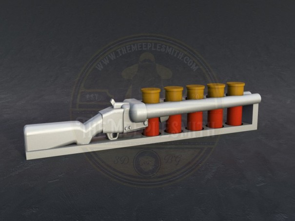 Shotgun-Style Ammunition Counter with Shells