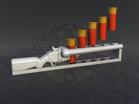 Shotgun-Style Ammunition Counter with Shells