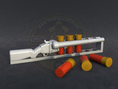 Shotgun-Style Ammunition Counter with Shells