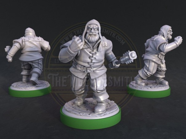 Miniaturas Aliados de Unmatched: Forajidos para Robin Hood vs Bigfoot V2 (pack de 4 unidades)