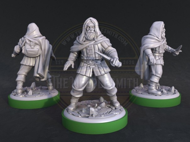Miniaturas Aliados de Unmatched: Forajidos para Robin Hood vs Bigfoot V2 (pack de 4 unidades)