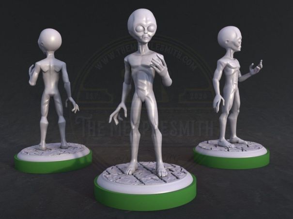 copy of Classic heroes - Sonix, Worm and Megaboy miniatures for tabletop and boardgames