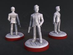 copy of Classic heroes - Sonix, Worm and Megaboy miniatures for tabletop and boardgames 2