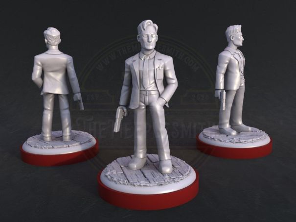 copy of Classic heroes - Sonix, Worm and Megaboy miniatures for tabletop and boardgames