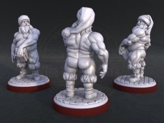 Santa Claus con ropa opcional / Versión ornamental del Árbol de Navidad de Santa Cláus 2