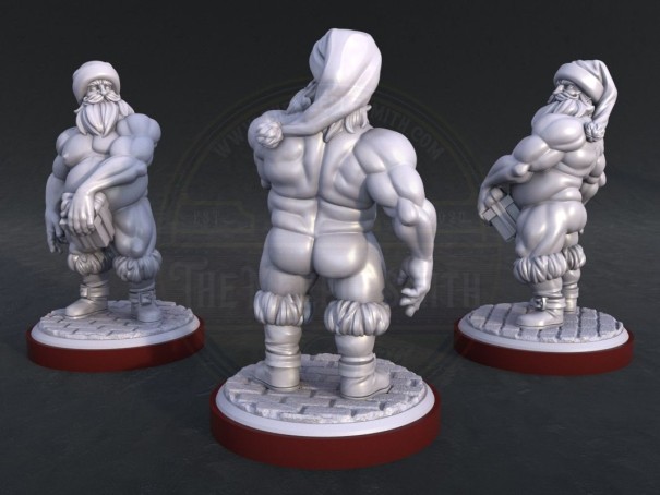 Santa Claus con ropa opcional / Versión ornamental del Árbol de Navidad de Santa Cláus