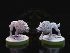 Miniatura de aliado Lobos para Unmatched Ancient Leshen (Pack de 2) 2
