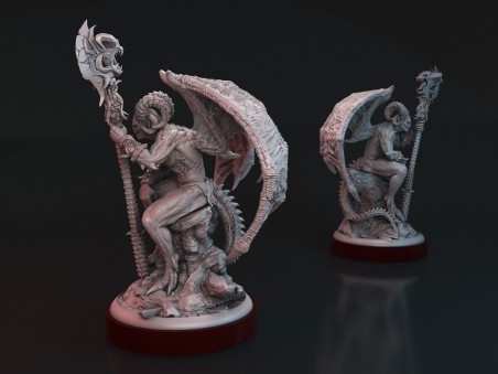 Miniatura del Diablo en el Trono