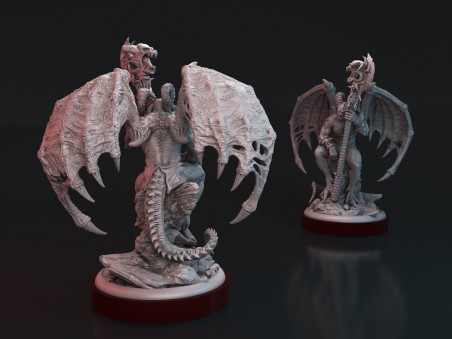 Miniatura del Diablo en el Trono