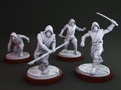 Unmatched Aliado "La Mano" Ninjas para Elektra (pack de 4 unidades)