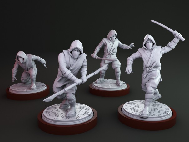 Unmatched Sidekick "The Hand" Ninjas for Elektra  (pack of 4 units)