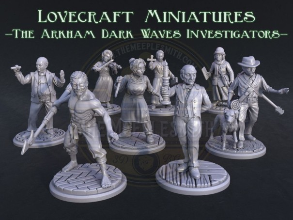 Arkham miniatures  - Dark Waves Investigators-