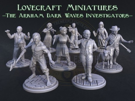 Arkham miniatures - Dark Waves Investigators-
