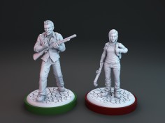 Joel y Ellie "Los Últimos Supervivientes" miniaturas