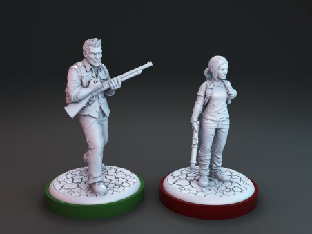 Joel and Ellie "The last Survivors" miniatures
