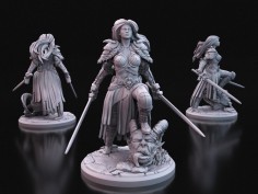 Miniatura de la mujer fantástica "Boadicea"