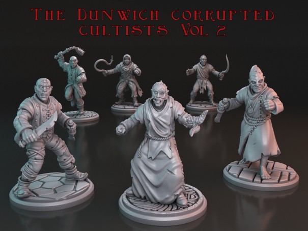 The Dunwich Corrupted Cultist V2 miniatures