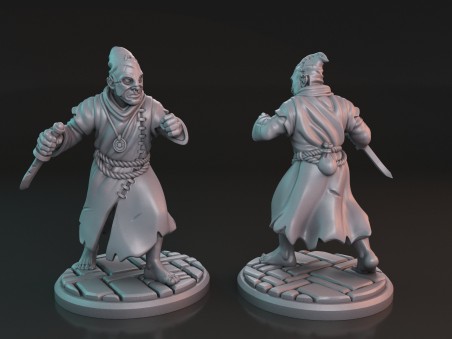 The Dunwich Corrupted Cultist V2 miniatures