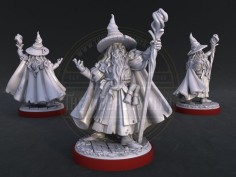 Miniatura Unmatched del aliado Merlin V.2 para el Rey Arturo