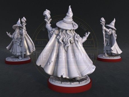 Miniatura Unmatched del aliado Merlin V.2 para el Rey Arturo