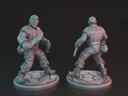 The Dunwich Corrupted Cultist V2 miniatures