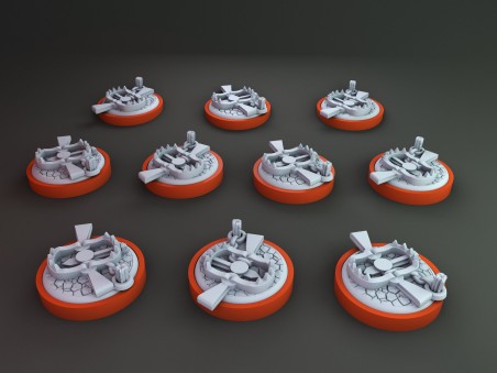 Unmatched sidekick 10x Muldoon trap tokens miniature for Unmatched