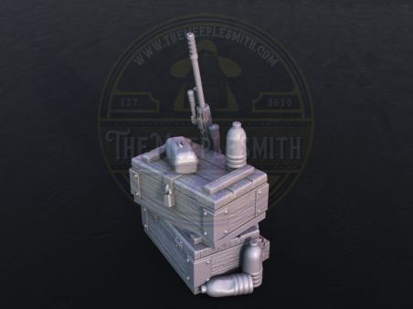 Ammunition Crate with Sniper Rifle