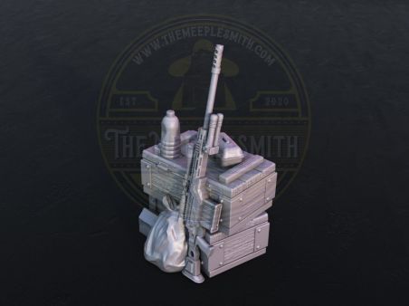 Ammunition Crate with Sniper Rifle