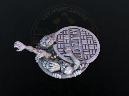 Sewer Hatch with Emerging Zombies