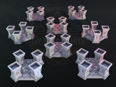 Juego de 8 Wayshrines impresos en 3D - Compatibles con Clank! 2