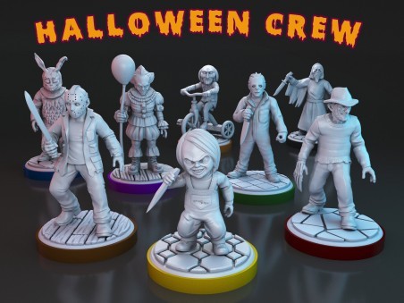 Miniaturas del Equipo de Monstruos de Halloween