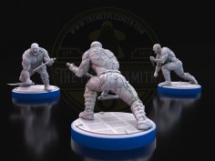 Guerrero Vengativo - Miniatura Inspirada en Drax 2