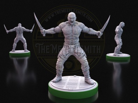Guerrero Vengativo V2 - Miniatura Inspirada en Drax