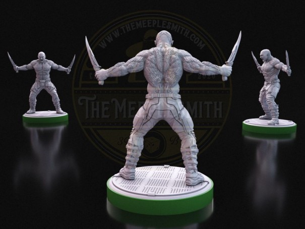 Guerrero Vengativo V2 - Miniatura Inspirada en Drax