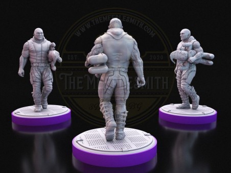 Guerrero Vengativo Edición Navidad - Miniatura Inspirada en Drax