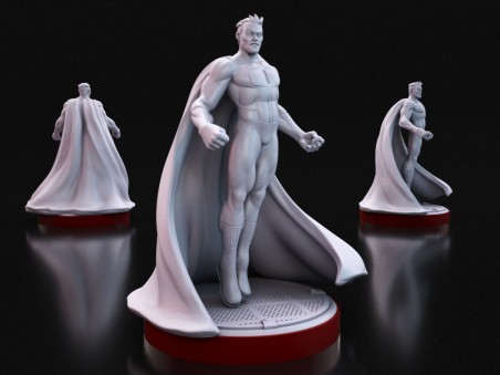 Guerrero Invencible - Miniatura Inspirada en Omni-Man